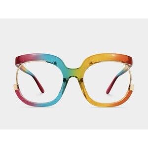Darice Glasses Colorful Darcie Round Colorful Glasses, Rare Glasses.